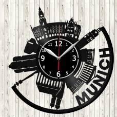 Munich Vinyl Record Clock 