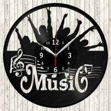 Music Vinyl Record Clock 