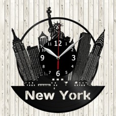 Vinyl Record Clock New York