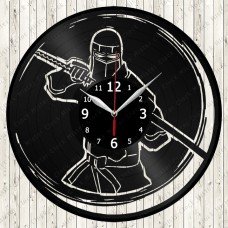 Vinyl Record Clock Ninja