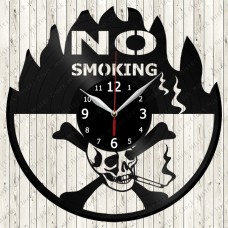 No Smoking Vinyl Record Clock 