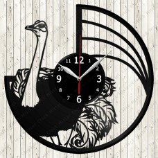 Ostrich Vinyl Record Clock 