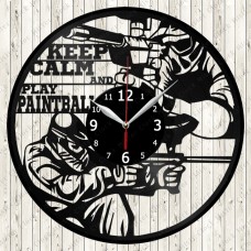 Vinyl Record Clock Paintball