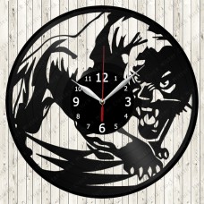 Panther Vinyl Record Clock 