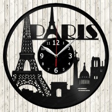 Vinyl Record Clock Paris