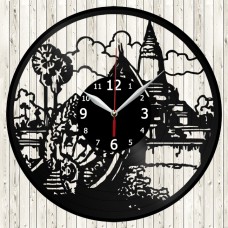 Phnom Penh Vinyl Record Clock 