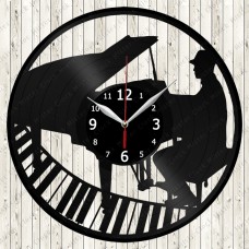 Vinyl Record Clock Piano