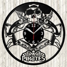 Pirates Vinyl Record Clock 