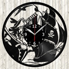 Pirates Vinyl Record Clock 