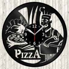 Pizza Vinyl Clock 