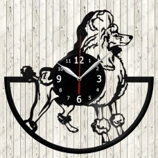 Vinyl Record Clock Poodle