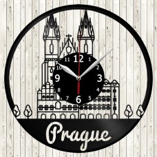 Vinyl Record Clock Prague