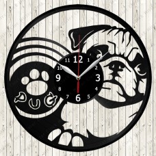 Vinyl Record Clock Pug Life