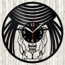 Pull On The Bar Vinyl Record Clock 