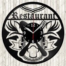 Restaurant Vinyl Record Clock 