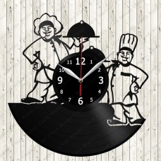 Restaurant Vinyl Record Clock 