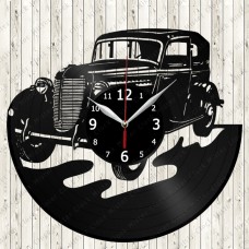 Retro Car Shape Vinyl Record Clock 