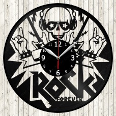 Rock music Vinyl Record Clock 