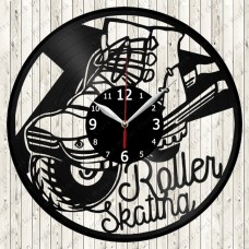 Roller Skates Vinyl Record Clock 