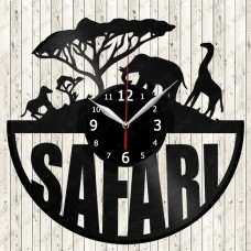 Safari Vinyl Record Clock 