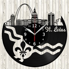 Vinyl Record Clock Saint Louis