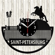 Saint Petersburg Vinyl Record Clock 