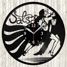 Salsa Vinyl Record Clock 