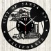 Santa Ana Vinyl Record Clock 