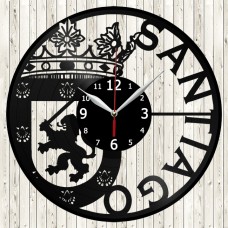 Santiago Vinyl Record Clock 