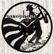 Saxophone Vinyl Clock 