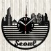 Seoul Vinyl Record Clock 