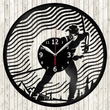 Ski Vinyl Record Clock 