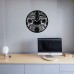 Skull Vinyl Clock 