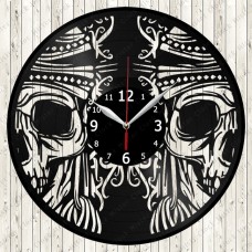 Skull Vinyl Clock 