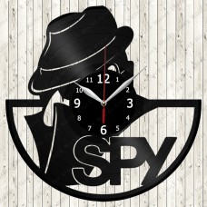 Spy Vinyl Record Clock 