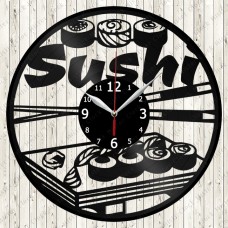 Sushi Vinyl Clock 