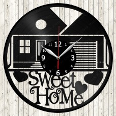 Sweet Home Vinyl Clock 