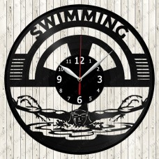 Swimming Vinyl Clock 