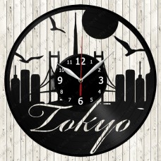 Vinyl Record Clock Tokyo