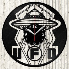 UFO Vinyl Record Clock 