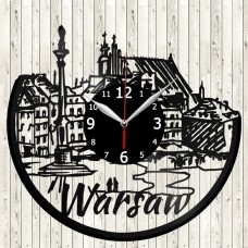 Warsaw Vinyl Record Clock 