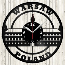 Vinyl Record Clock Warsaw