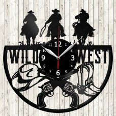 Vinyl Record Clock Wild West