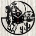 Wild West Vinyl Record Clock 