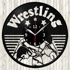 Wrestling Vinyl Clock 