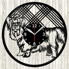 Vinyl Record Clock Yorkshire Terrier