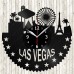 Las Vegas Vinyl Record Clock 